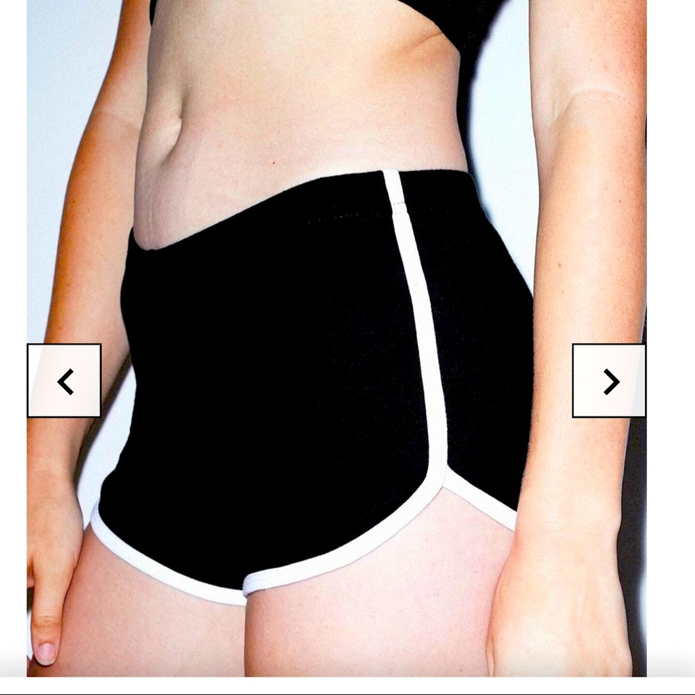 Two Pair of American Apparel Interlock Running Shorts XS